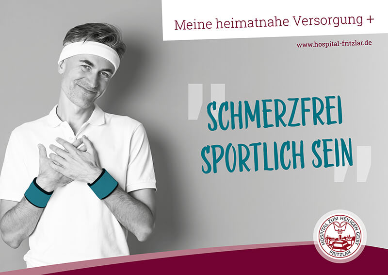 Schmerzfrei sportlich sein - Kampagne